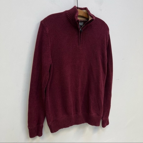 Eddie Bauer Heavy Cotton Half-Zip Sweater - Picture 3 of 8